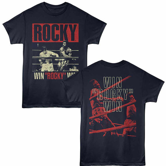 Rocky Win Navy Adult T-Shirt