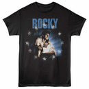 Rocky Lightning And Stars Black Adult T-Shirt