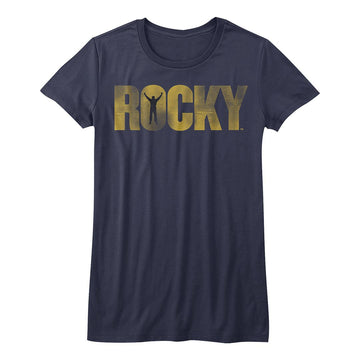 ROCKY LOGO LADIES S T-Shirt in NAVY