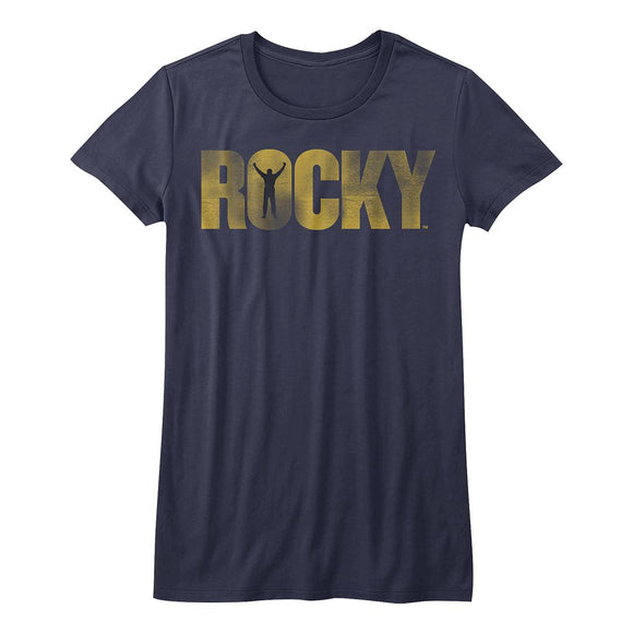 ROCKY LOGO LADIES S T-Shirt in NAVY