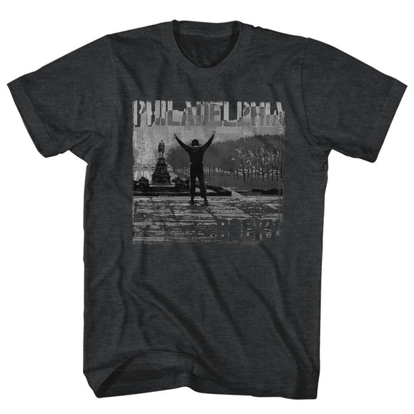 ROCKY PHILADELPHIA S T-Shirt in Black Heather