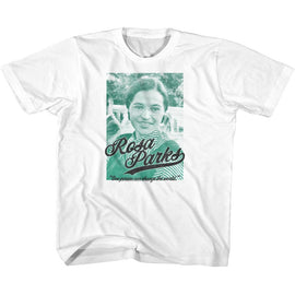 ROSA PARKS ONE PERSON CAN YOUTH XS 5 6 T-Shirt in White