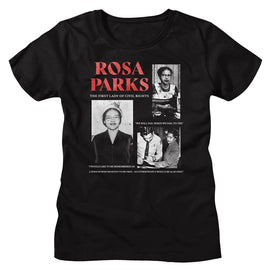 ROSA PARKS MULTI PIC LADIES S T-Shirt in Black