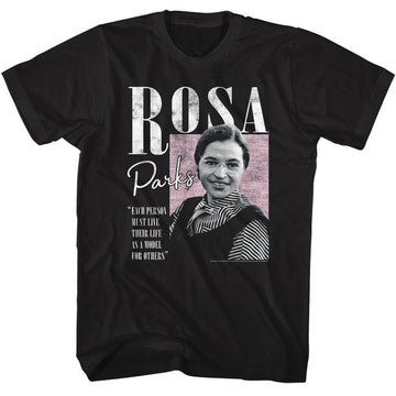 ROSA PARKS MODEL FOR OTHERS S T-Shirt in Black