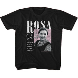ROSA PARKS MODEL FOR OTHERS YOUTH XS 5 6 T-Shirt in Black