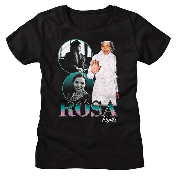 ROSA PARKS COLLAGE LADIES S T-Shirt in Black