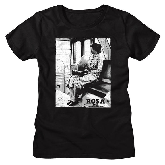 ROSA PARKS BW PHOTO LADIES S T-Shirt in Black