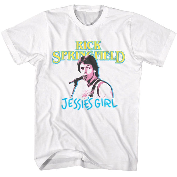 RICK SPRINGFIELD JESSIES GIRL S T-Shirt in White