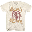 SONNY AND CHER T-Shirt in Natural