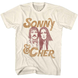 SONNY AND CHER T-Shirt in Natural
