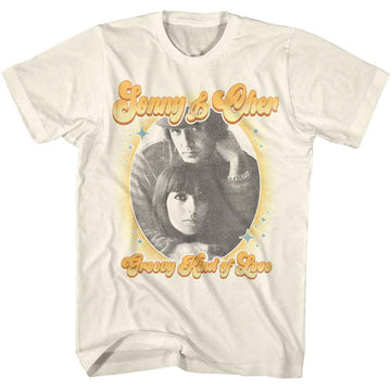 SONNY AND CHER GROOVY KIND OF LOVE S T-Shirt in Natural