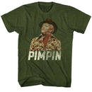REDD FOXX PIMPIN S T-Shirt in Military Green