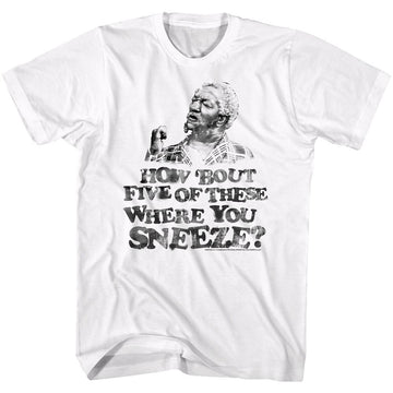 REDD FOXX SNEEZE S T-Shirt in White