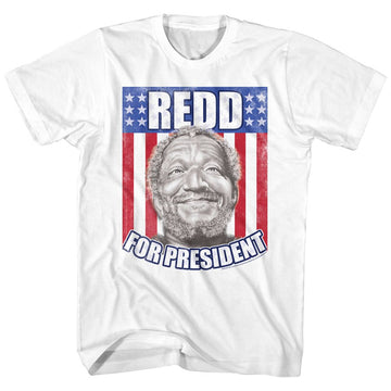 REDD FOXX FOXX FOR PRESIDENT S T-Shirt in White