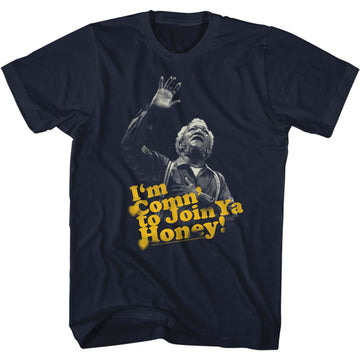 REDD FOXX COMN TO YA HONEY S T-Shirt in NAVY