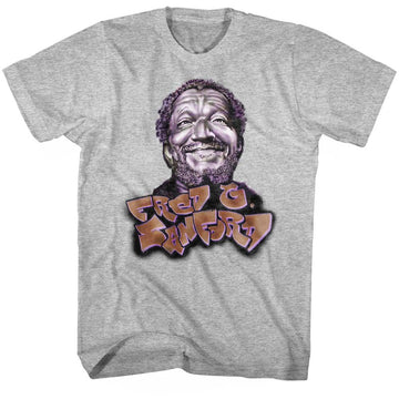 REDD FOXX SANFORD GRAFFITI S T-Shirt in GRAY Heather