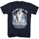 SANTA CLAUS IS COMING TO TOWN SANTA WINTER S T-Shirt in NAVY