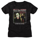 SAW TWO IMAGE SQUARE LADIES S T-Shirt in Black