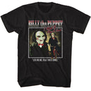 SAW TWO IMAGE SQUARE S T-Shirt in Black