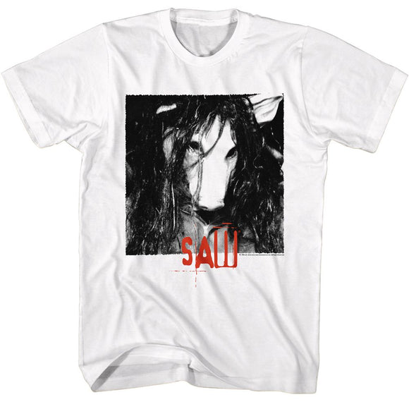 SAW PIG MASK S T-Shirt in White
