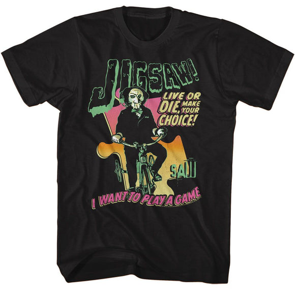 SAW GIANT PUZZLE PIECE S T-Shirt in Black