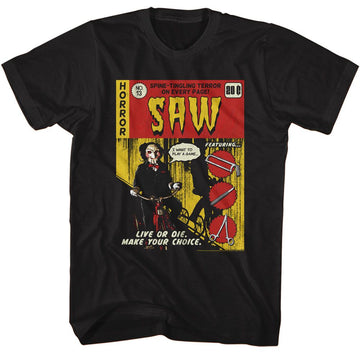 SAW JIG COMIC BOOK S T-Shirt in Black
