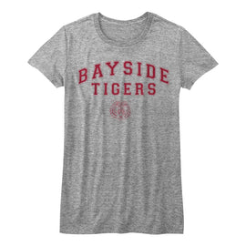 SAVED BY THE BELL BAYSIDE ARCH LADIES S T-Shirt in Athletic Heather