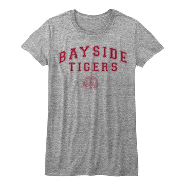 SAVED BY THE BELL BAYSIDE ARCH LADIES S T-Shirt in Athletic Heather