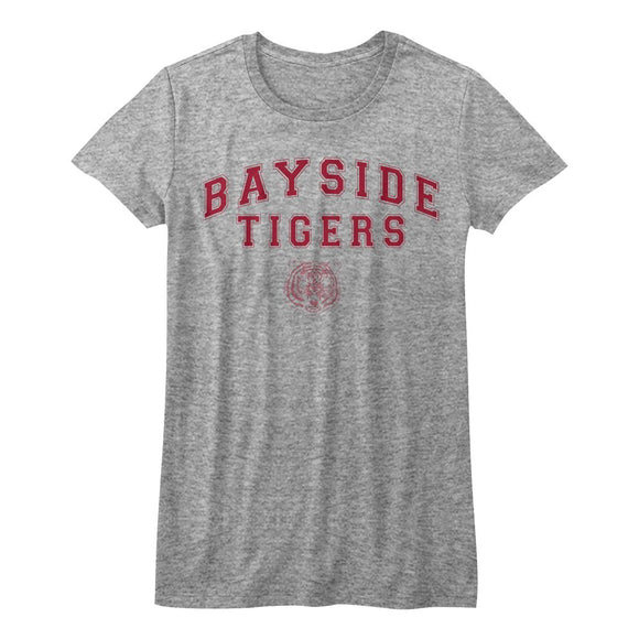 SAVED BY THE BELL BAYSIDE ARCH LADIES S T-Shirt in Athletic Heather