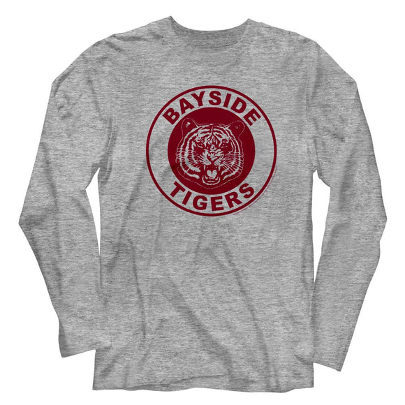 SAVED BY THE BELL GBAYSIDE TIGERS L/S S T-Shirt in GRAY Heather
