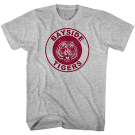 SAVED BY THE BELL BAYSIDE TIGERS S T-Shirt in GRAY Heather
