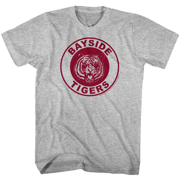 SAVED BY THE BELL BAYSIDE TIGERS S T-Shirt in GRAY Heather