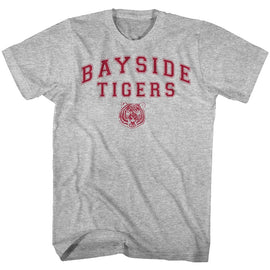 SAVED BY THE BELL BAYSIDE TIGERS S T-Shirt in GRAY Heather