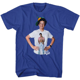 SAVED BY THE BELL SCREECH S T-Shirt in Royal