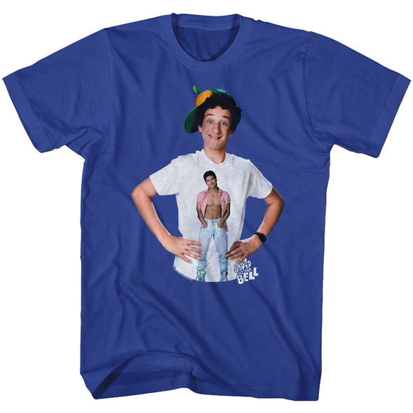SAVED BY THE BELL SCREECH S T-Shirt in Royal