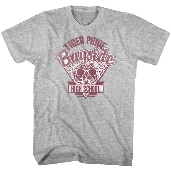 SAVED BY THE BELL TIGER PRIDE S T-Shirt in GRAY Heather