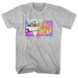 SAVED BY THE BELL BEACH PARTY S T-Shirt in GRAY Heather