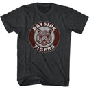SAVED BY THE BELL BAYSIDE PATCH S T-Shirt in Black Heather