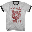 Saved By the Bell Bayside Gray Heather Black Adult Ringer T-Shirt