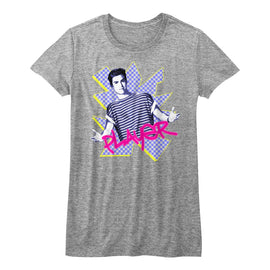 SAVED BY THE BELL PLAYER LADIES S T-Shirt in Athletic Heather