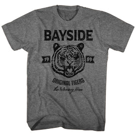 SAVED BY THE BELL ORIGINAL TIGERS S T-Shirt in Graphite Heather