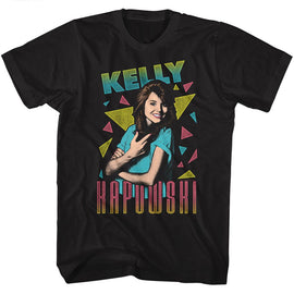 SAVED BY THE BELL KELLY TRIANGLES S T-Shirt in Black