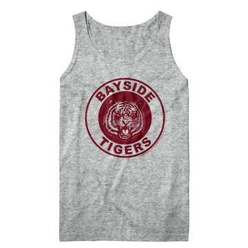 SAVED BY THE BELL WRESTLING TANK S T-Shirt in GRAY Heather