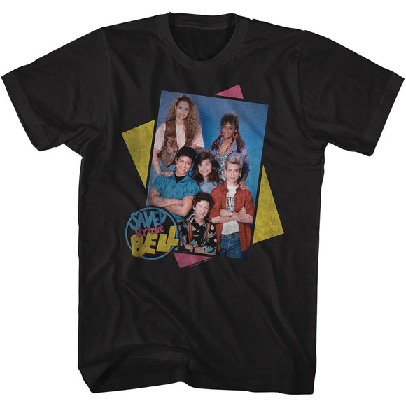 SAVED BY THE BELL GROUP BOXES S T-Shirt in Black