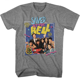 SAVED BY THE BELL GROUP W BELDING S T-Shirt in Graphite Heather