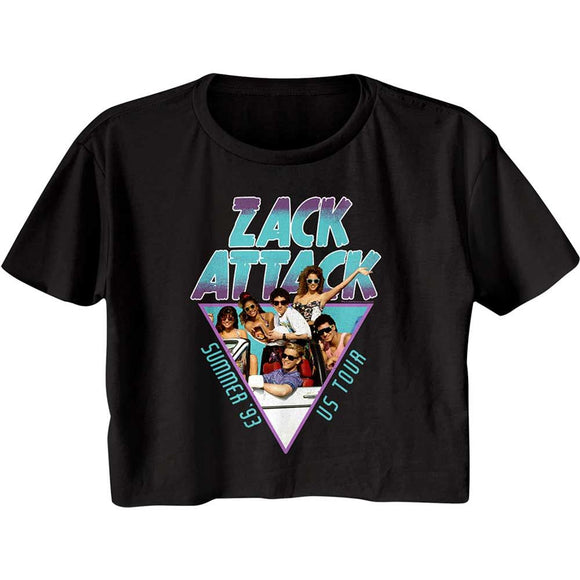 SAVED BY THE BELL SUMMER TOUR 93 LADIES FESTIVAL CALI S T-Shirt in Black