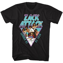 SAVED BY THE BELL SUMMER TOUR 93 S T-Shirt in Black