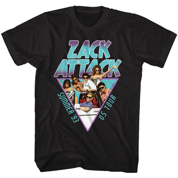 SAVED BY THE BELL SUMMER TOUR 93 S T-Shirt in Black