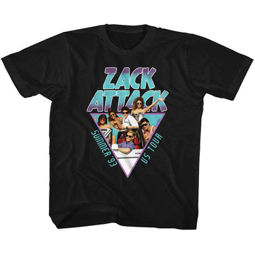 SAVED BY THE BELL SUMMER TOUR 93 TODDLER 2T T-Shirt in Black
