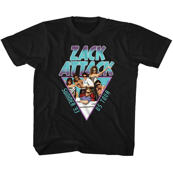 SAVED BY THE BELL SUMMER TOUR 93 TODDLER 2T T-Shirt in Black
